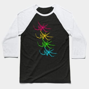 Black widow (Latrodectus) rainbow Baseball T-Shirt